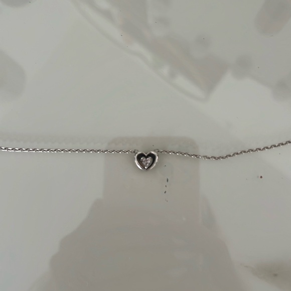 Silver pandora heart necklace - Picture 1 of 5
